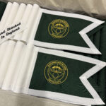 Puttinggreenflagga broderad, dubbelsidig
